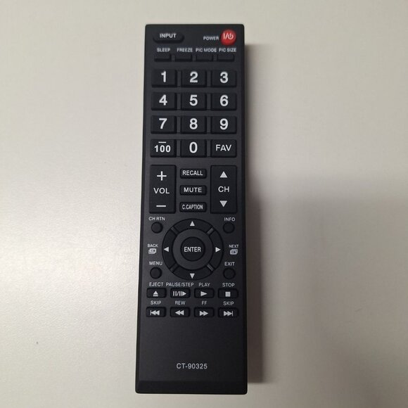 CT-90325 Universal Remote Original Toshiba TV OEM Replacement DVD New - Picture 1 of 5